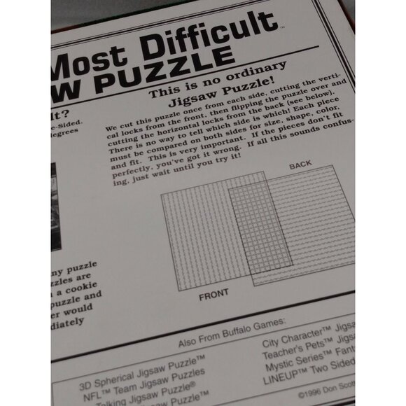 529 piece World's Most Difficult FOOTBALL edtion Jigasw Puzzle- complete!! - Picture 11 of 12